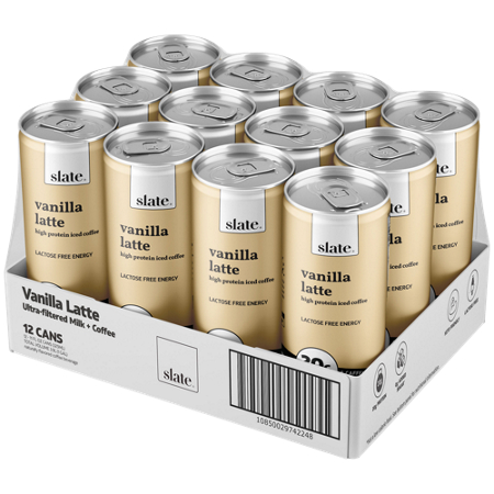Slate Milk High Protein Iced Coffee Vanilla Latte 175mg Caffeine view 4