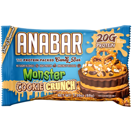 Anabar High Protein Candy Bar Milk Chocolate Monster Cookie Crunch view 4
