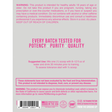 Directions for RAW Thavage Pre-Workout Powder Dragon Fruit 1.17 lbs