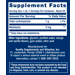 Supplement Facts label for Life Extension Fast-Acting Liquid Melatonin