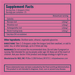 Supplement Facts label for Wile Inc Burnout Relief Tincture