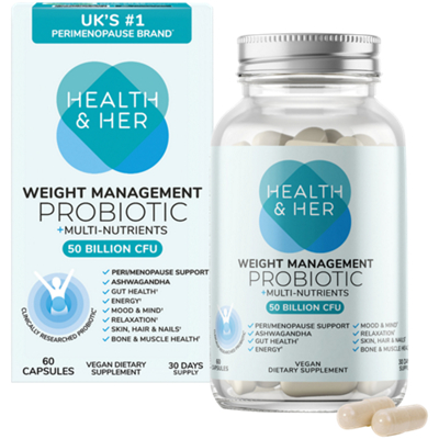 Weight Management Probiotic - Perimenopause Multi-Nutrient Support for Women (60 Capsules)