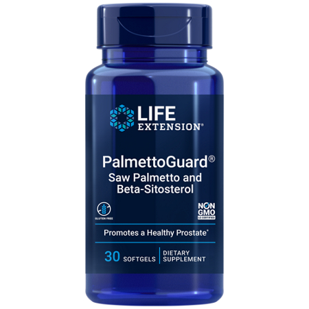 Life Extension PalmettoGuard Saw Palmetto bottle front