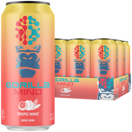 Gorilla Mind Energy Drink Tropic Storm 16 fl oz alternate view 4