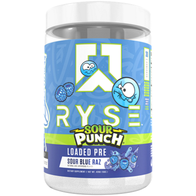 Loaded Pre – High-Stim Pre-Workout – Sour Punch Sour Blue Raz (15 oz./30 Servings)