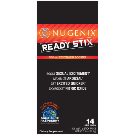 Nugenix Ready Stix Sexual Excitement Booster box front