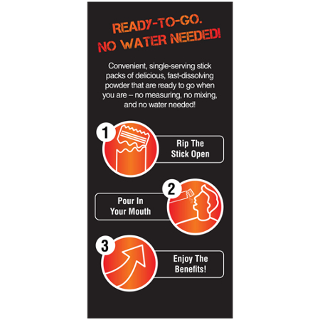 Directions for Nugenix Ready Stix Sexual Excitement Booster Sour Blue Raspberry