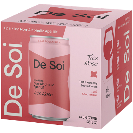 De Soi Sparkling Non-Alcoholic Aperitif Tres Rose box view 4
