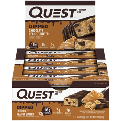Quest Bar - Dipped Chocolate Peanut Butter