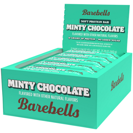 Barebells Soft Protein Bar Minty Chocolate box front