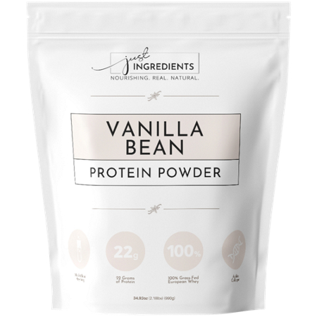 Just Ingredients Vanilla Bean Protein Powder bag front