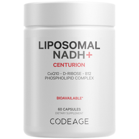 Liposomal NADH Formulated with B12 capsules bottle front