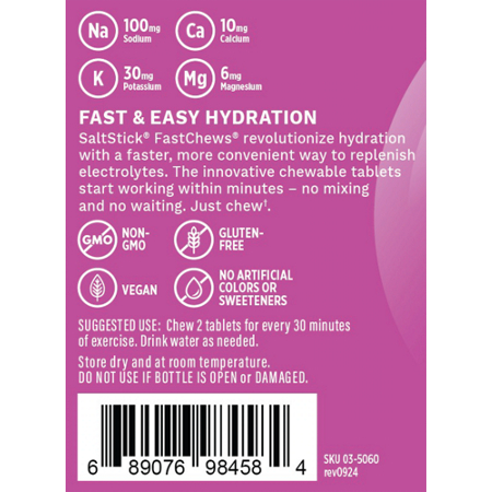 Electrolyte Fast Chews Mixed Berry 60 Chewable Tablets view 4
