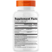 Supplement Facts label for Doctors Best Natto-Serra Capsules