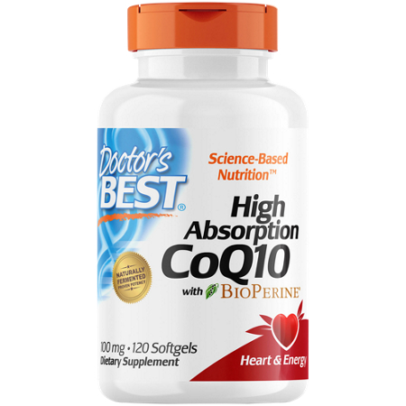 Doctors Best High Absorption CoQ10 with BioPerine bottle front