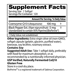 Supplement Facts label for CoQ10 with BioPerine 100mg