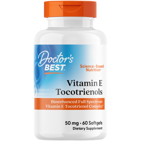Doctors Best Vitamin E Tocotrienols softgels 50 MG bottle front
