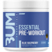 RAW Essential Pre-Workout Powder Blue Raspberry container front