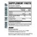 Supplement Facts label for RAW Signal Testosterone Booster