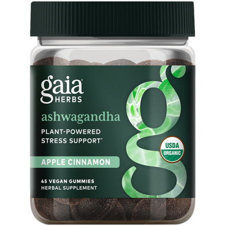 Gaia Herbs Organic Ashwagandha Gummies jar front