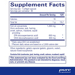 Supplement Facts label for ONE Omega 1000mg EPA DHA