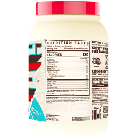 GHOST Whey Protein Milk Chocolate container view 3