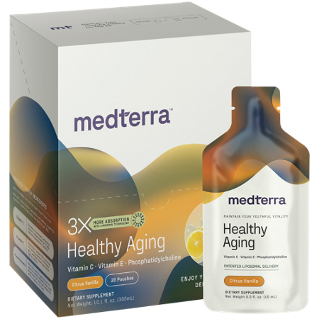 Medterra Healthy Aging Liquid Pouch Citrus Vanilla box front