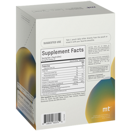 Supplement Facts: Medterra Aging Liquid with Vitamins C & E