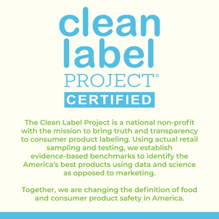 Clean Label Project Certified text image