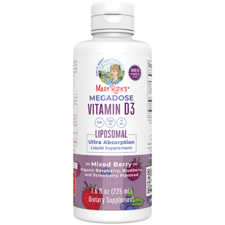 MaryRuth's Megadose Vitamin D3 Liposomal bottle front