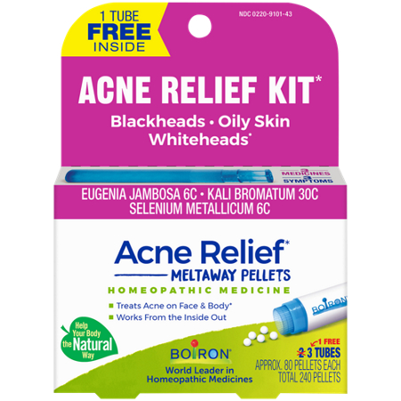 Boiron Acne Relief Kit Homeopathic Medicine box front