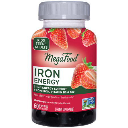 Megafood Iron Energy Gummies bottle front