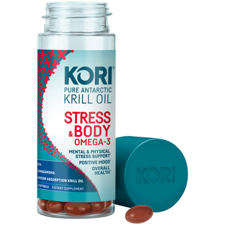 Kori Stress and Body Omega-3 Pure Antarctic Krill Oil with Ashwagandha view 2