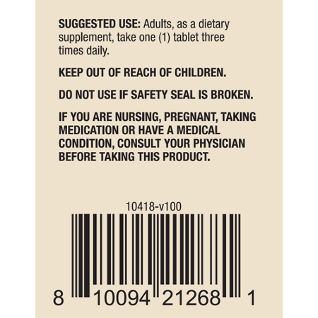 Directions for Mercola Niacinamide Vitamin B3 50 MG mini tablets