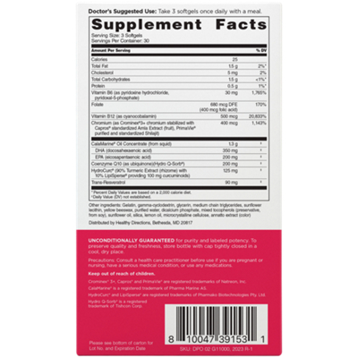 Omega Q Plus Pro with Omega-3s, CoQ10, Resveratrol