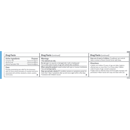 Directions for Kalaya Pain Relief Cream with Arnica 6X Active Relief