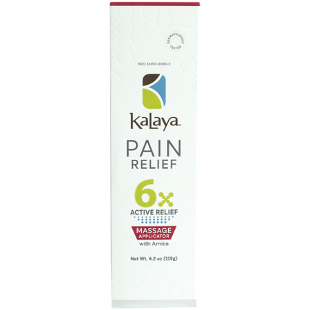Kalaya Pain Relief Massage Applicator with Arnica box front
