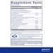 Supplement Facts label for Pure Encapsulations DIM Detox