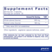 Supplement Facts label for Adrenal Support Supplement