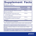 Supplement Facts label for Pure Encapsulations Cortisol Calm Capsules