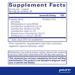 Supplement Facts label for Pure Encapsulations Probiotic GI