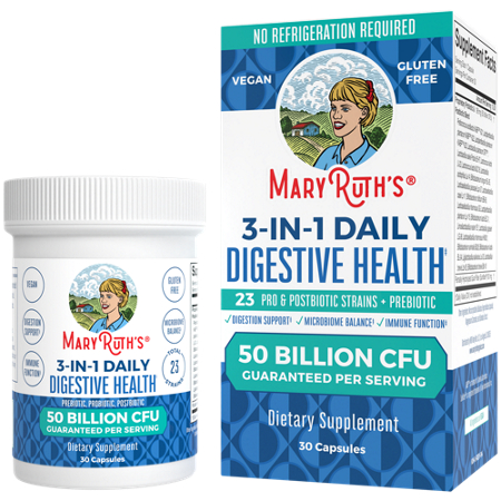 MARYRUTH'S Digestive Health Probiotic bottle and box