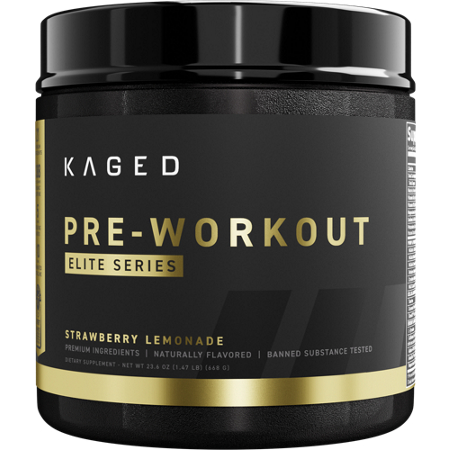 KAGED Pre-Workout Elite Series Strawberry Lemonade container front