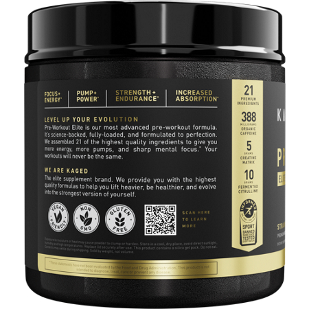 KAGED Pre Workout Elite Series Strawberry Lemonade view 4