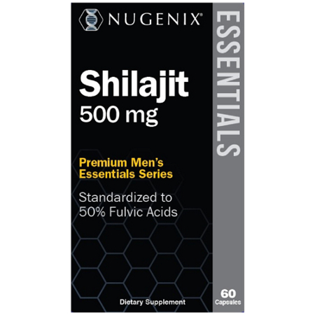Nugenix Shilajit 500 MG 60 Capsules box front