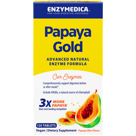 Enzymedica Papaya Gold Advanced Natural Enzyme Formula box front
