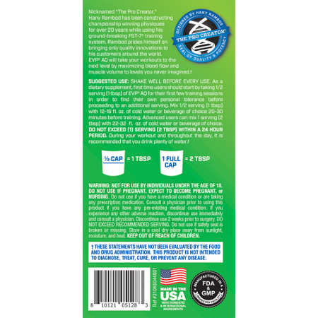 Evogen Nutrition EVP-AQ Sour Apple Directions