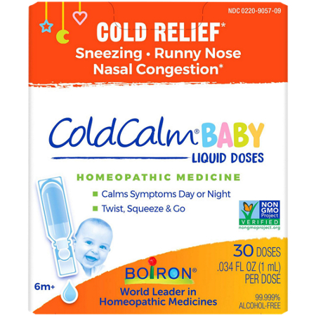 ColdCalm Baby Homeopathic Medicine box front