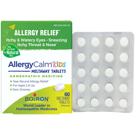 Boiron AllergyCalm Kids homeopathic medicine tablets view 2
