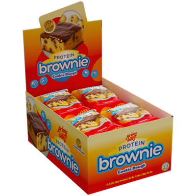 PrimeBites Protein Brownie - 19g Protein - Cookie Dough Bites (12 Brownies)
